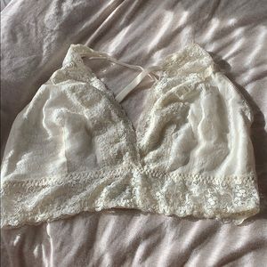 Soma White Lace Bralette XXL